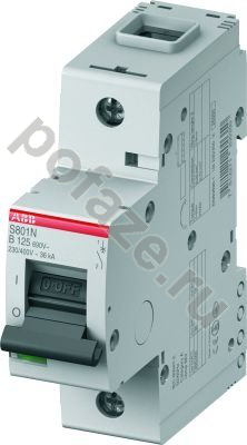 Автоматический выключатель ABB S801N 1П 63А (B) 25кА