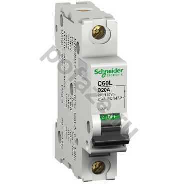 Автоматический выключатель Schneider Electric iC60L 1П 63А (B) 4.5кА