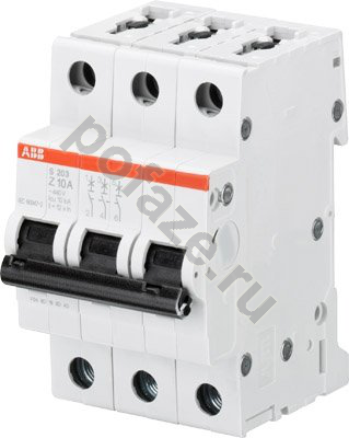 Автоматический выключатель ABB S203 3П 1.6А (Z) 6кА