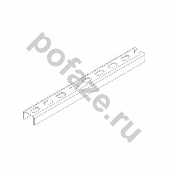 Профиль U-образный монтажный Ostec 30х20х3000 (2.5мм)