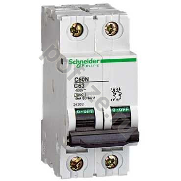 Автоматический выключатель Schneider Electric iC60N 2П 3А (B) 6кА