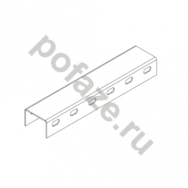 Профиль U-образный монтажный Ostec 70х40х3000 (2мм)