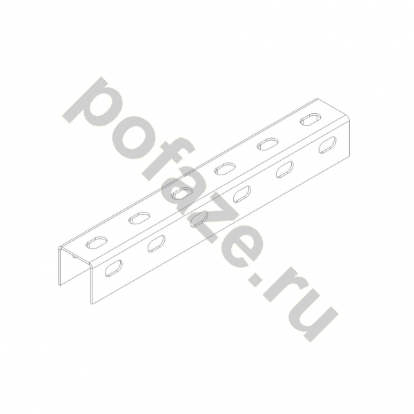 Профиль U-образный монтажный Ostec 50х50х3000 (2мм)