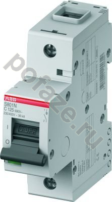 Автоматический выключатель ABB S801N 1П 16А (C) 25кА