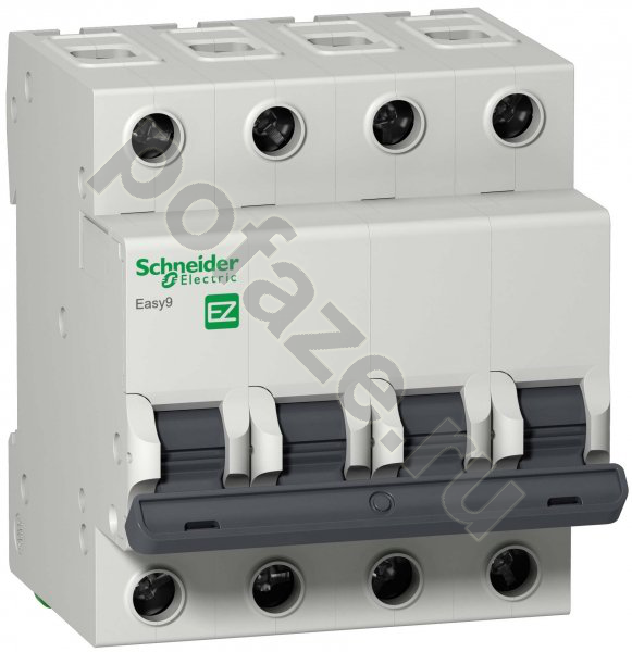 Автоматический выключатель Schneider Electric EASY 9 4П 63А (C) 4.5кА