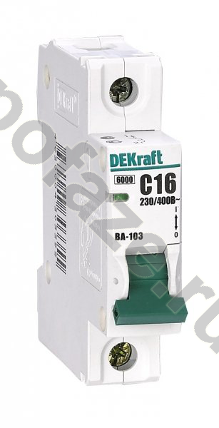 Автоматический выключатель DEKraft ВА-103 1П 20А (C) 6кА
