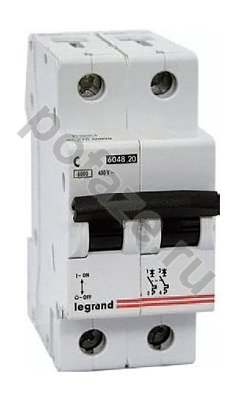 Автоматический выключатель Legrand LR 2П 50А (C) 6кА
