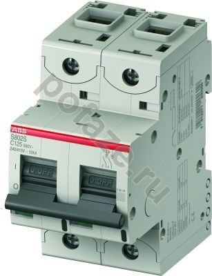 Автоматический выключатель ABB S802S 2П 50А (C) 25кА