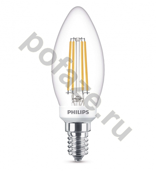 Лампа светодиодная LED Philips E14 5Вт 220-240В 2700К