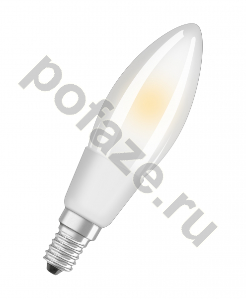 Лампа светодиодная LED свеча Osram d35мм E14 4.5Вт 220-240В 2700К