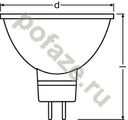 Osram d50мм GU5.3 5.3Вт 110гр. 230В