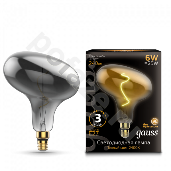 Лампа светодиодная LED Gauss d220мм E27 6Вт 360гр. 185-265В 2400К