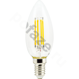 Лампа светодиодная LED свеча Ecola d37мм E14 5Вт 360гр. 220-230В 4000К