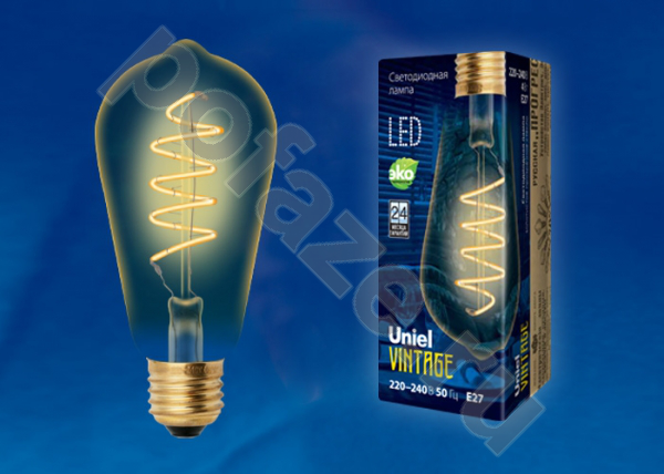 Лампа светодиодная LED каплевидная Uniel d64мм E27 4Вт 360гр. 220-240В 2250К