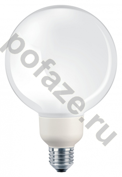 Лампа энергосберегающая шарообразная Philips d121мм E27 16Вт 220-240В