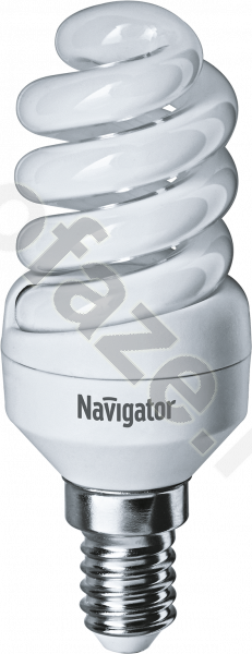 Лампа энергосберегающая спираль Navigator d34мм E14 9Вт 220-240В 4000К