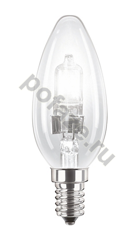 Лампа галогенная свеча Philips d36мм E14 42Вт 230В
