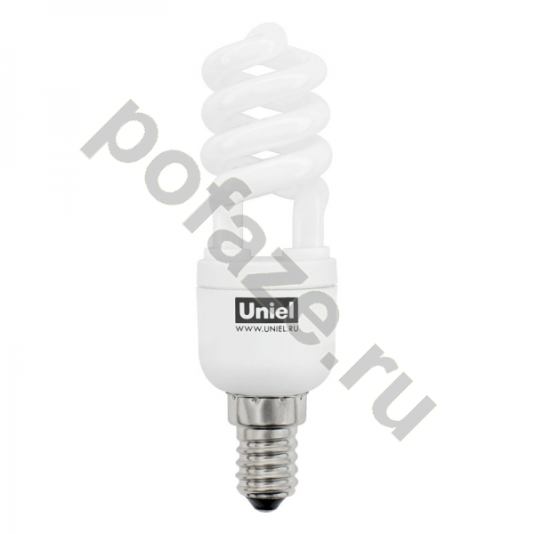 Лампа энергосберегающая спираль Uniel d30мм E14 11Вт 220-230В