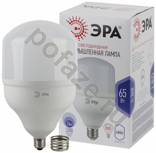 Лампа светодиодная LED ЭРА d160мм E27-E40 65Вт 270гр. 170-265В 6500К