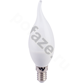 Лампа светодиодная LED свеча на ветру Ecola d37мм E14 6Вт 220-230В