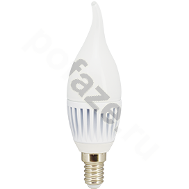 Лампа светодиодная LED свеча на ветру Ecola d37мм E14 8Вт 220-230В 4000К
