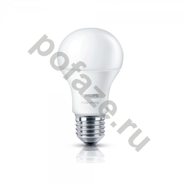 Лампа светодиодная LED грушевидная Philips d60мм E27 9Вт 220-240В 6500К