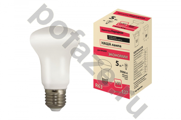 Лампа светодиодная LED с отражателем TDM ELECTRIC d63мм E27 5Вт 120гр. 30-220В 3000К