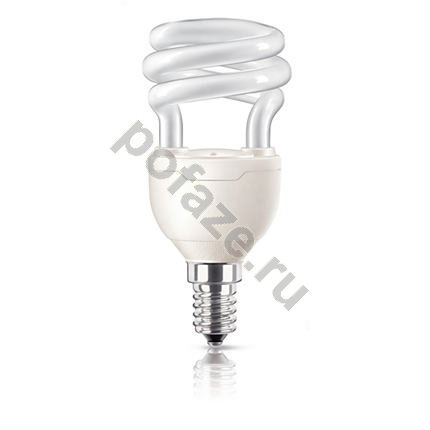 Лампа энергосберегающая спираль Philips d47мм E14 8Вт 220-240В