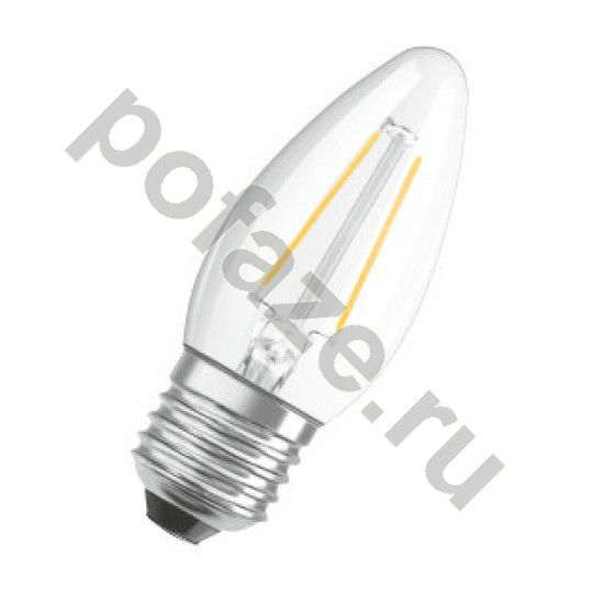 Лампа светодиодная LED свеча Osram d35мм E27 5Вт 300гр. 220-230В 2700К
