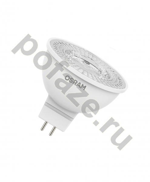 Лампа светодиодная LED с отражателем Osram d50мм GU5.3 4.2Вт 110гр. 220-240В 3000К