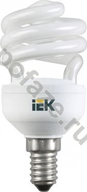 Лампа энергосберегающая спираль IEK d34мм E14 9Вт 220-230В 4000К