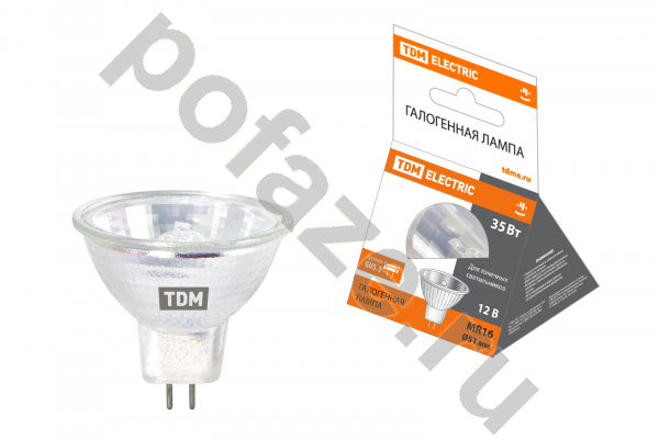 TDM ELECTRIC d51мм GU5.3 35Вт 60гр. 12В 3000К