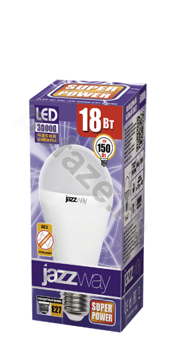 Лампа светодиодная LED грушевидная Jazzway d60мм E27 18Вт 230гр. 220-230В