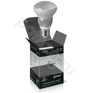 Лампа светодиодная LED с отражателем Gauss d63мм E27 5Вт 120гр. 220-230В