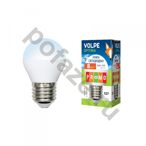 Volpe d45мм E27 8Вт 230гр. 220-230В 6500К