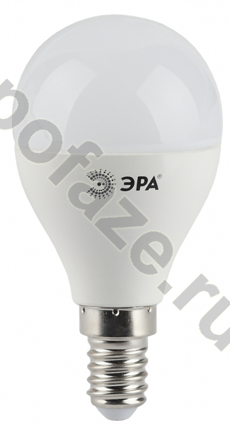 Лампа светодиодная LED шарообразная ЭРА d45мм E14 5Вт 270гр. 170-265В 4000К