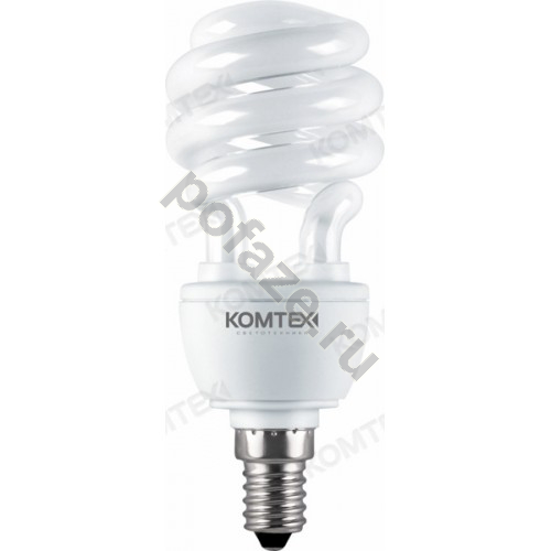Лампа энергосберегающая спираль Комтех d40мм E14 15Вт 220-240В