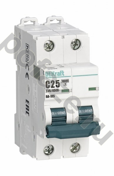 Автоматический выключатель DEKraft ВА-105 1П+Н 25А (C) 10кА