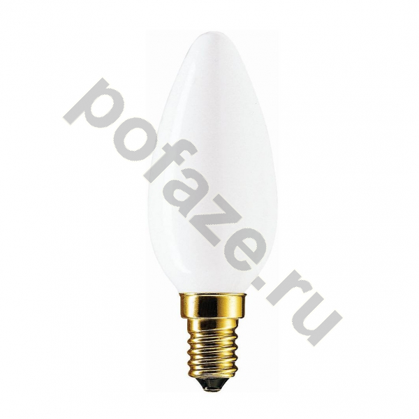 Лампа накаливания свеча Philips d35мм E14 60Вт 230В