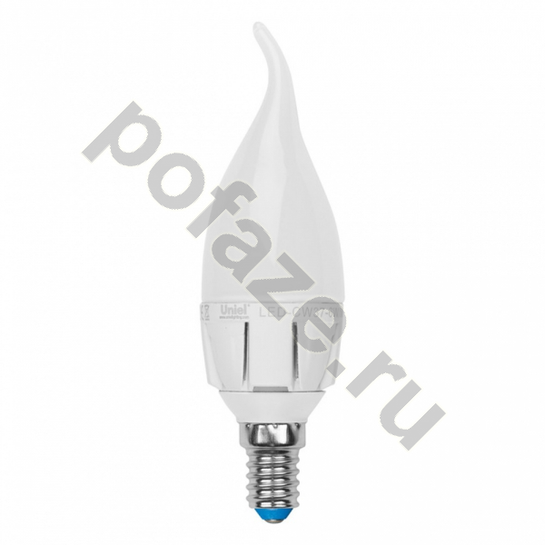 Лампа светодиодная LED свеча на ветру Uniel d37мм E14 6Вт 240гр. 175-265В