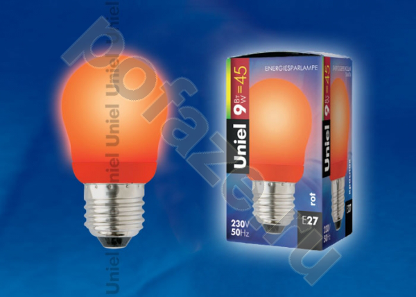 Лампа светодиодная LED шарообразная Uniel d45мм E27 9Вт 220-230В