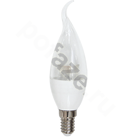 Лампа светодиодная LED свеча на ветру Ecola d35мм E14 6Вт 230гр. 220-230В 4000К