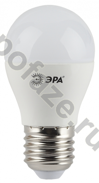 Лампа светодиодная LED шарообразная ЭРА d45мм E27 7Вт 270гр. 170-265В 2700К