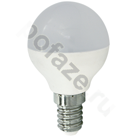 Лампа светодиодная LED шарообразная Ecola d45мм E14 5.4Вт 200гр. 220-230В 2700К