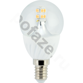 Лампа светодиодная LED шарообразная Ecola d45мм E14 4Вт 320гр. 220-230В 4000К