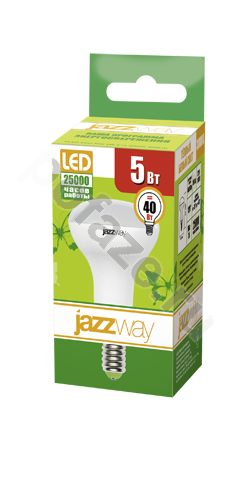 Лампа светодиодная LED с отражателем Jazzway d50мм E14 5Вт 120гр. 220-230В