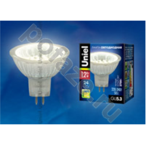Лампа светодиодная LED с отражателем Uniel d50мм GU5.3 1.2Вт 110гр. 220-230В