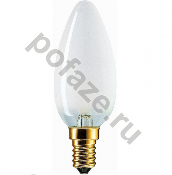 Лампа накаливания свеча Philips d35мм E14 40Вт 220-230В
