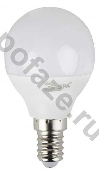 Лампа светодиодная LED шарообразная ЭРА d45мм E14 7Вт 270гр. 170-265В 2700К