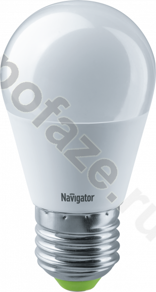 Лампа светодиодная LED шарообразная Navigator d47мм E27 8.5Вт 230гр. 176-264В 4000К
